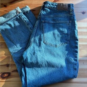 Madewell Perfect Vintage Curvy 27 in Deep Blue